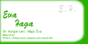 eva haga business card